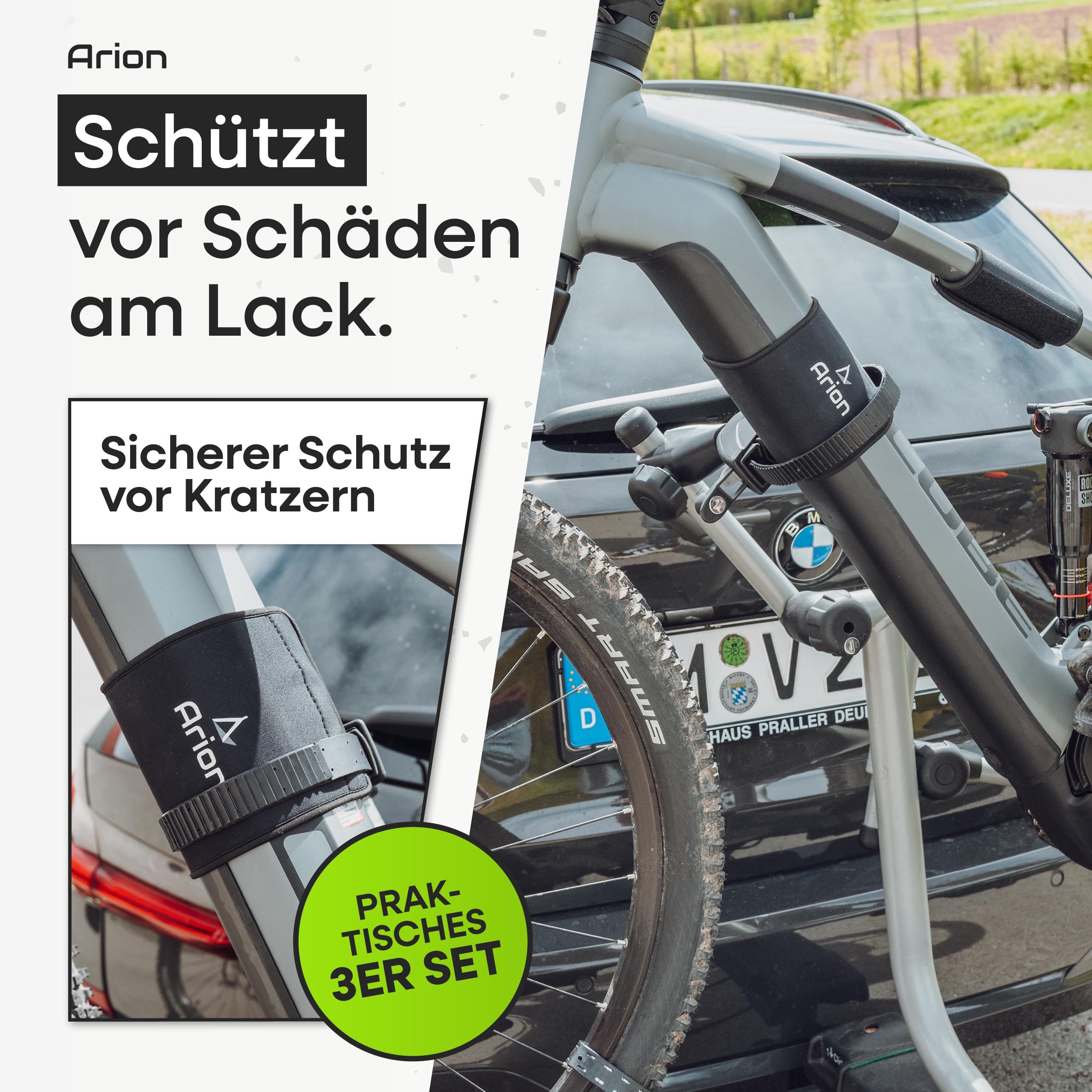 WEVOL Rahmenschutz Fahrrad 3er Set – 3 Mm Neopren Produktbild-Vorschau 8