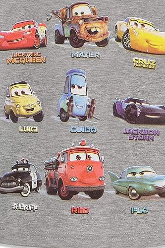 Miniatura 9 de Disney Pixar Cars Tow Mater Lightning McQueen - Paquete de 3 camisetas para bebés y niños grandes