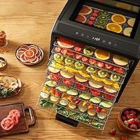 Vista 7 de Excalibur Deshidratador eléctrico de alimentos Serie Performance de 10 bandejas con control de temperatura ajustable, incluye bandejas de secado