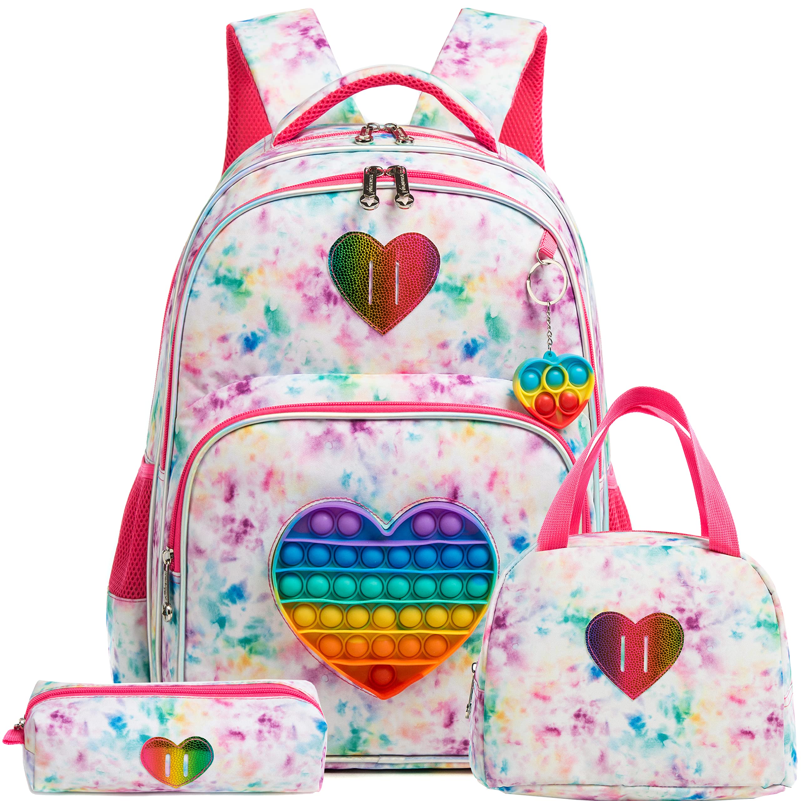 Backpack for Girls Elementary Preschool Kids Lunch Box for School