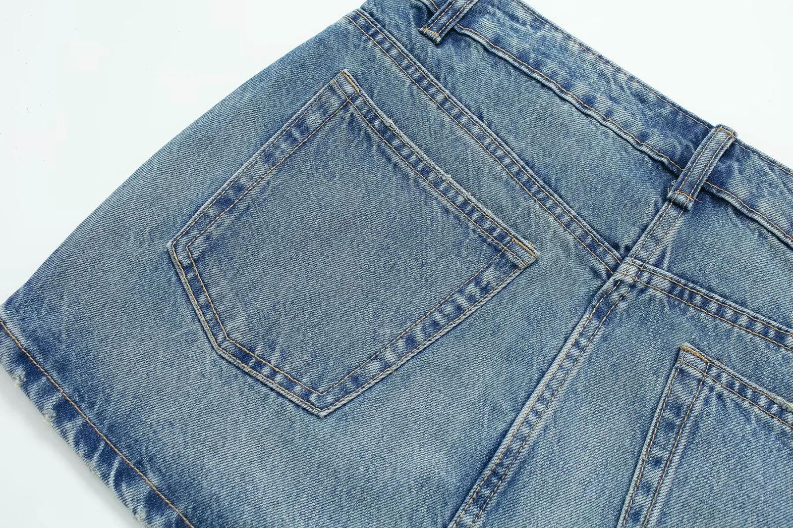Gonna Women Skirts Signe di Denim Blu Donna Fashi-Blu-XS