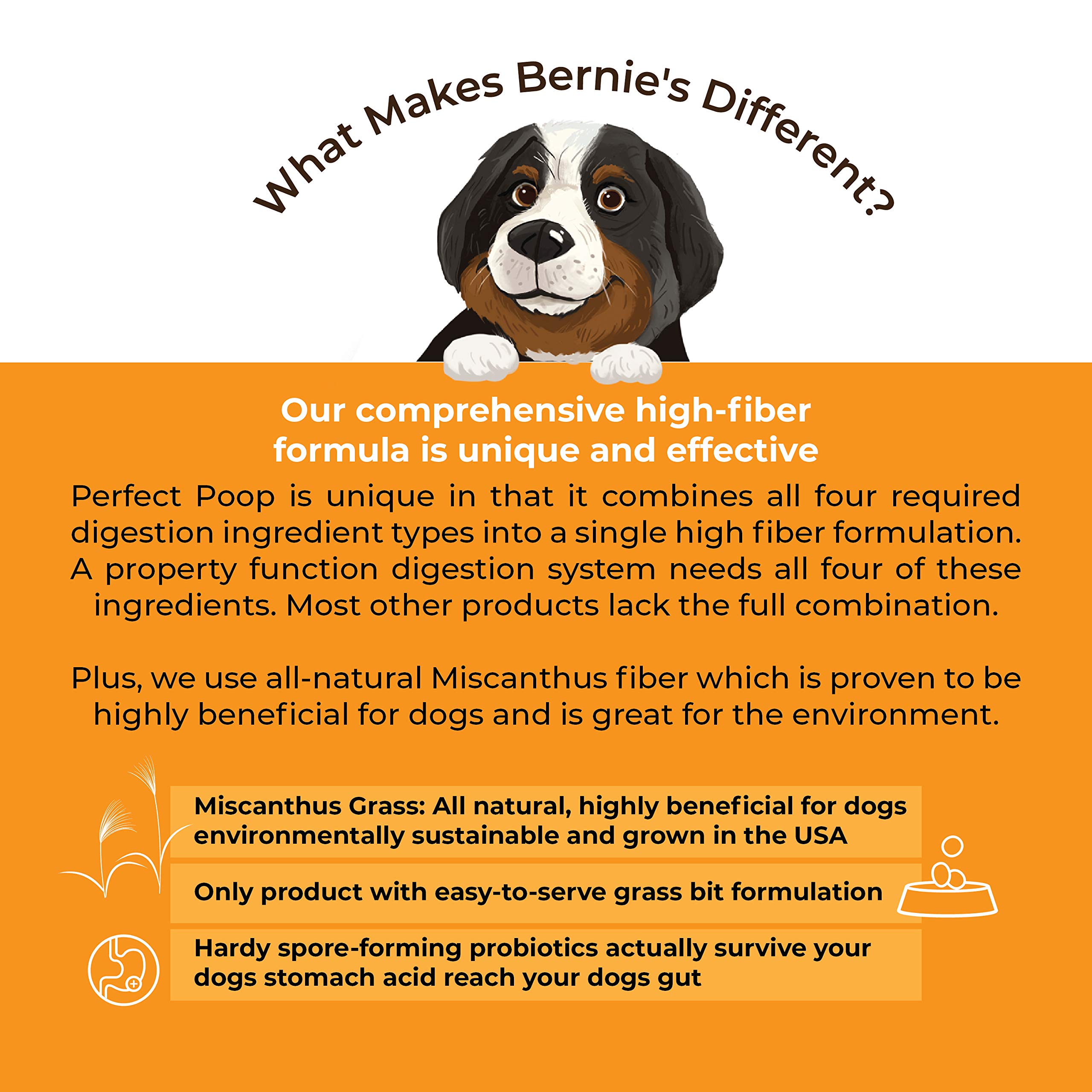 Perfect Poop Digestion & Health Supplement for Dogs Fiber, Prebiotics