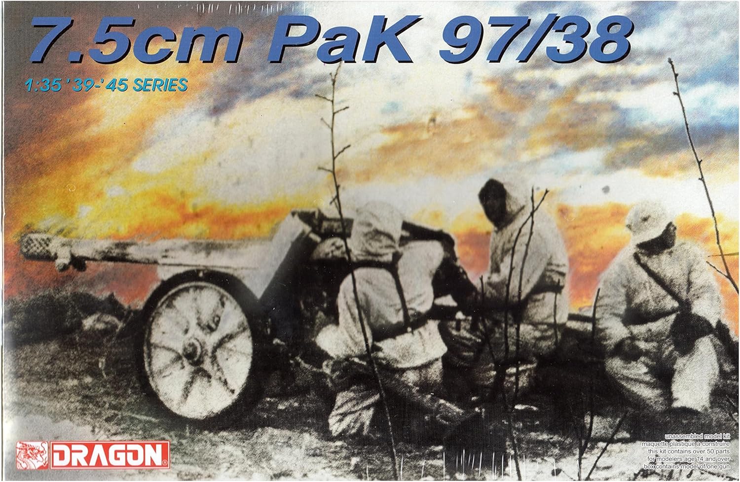 DRAGON MODELS USA 6123 1/35 7.5cm Pak 97/38