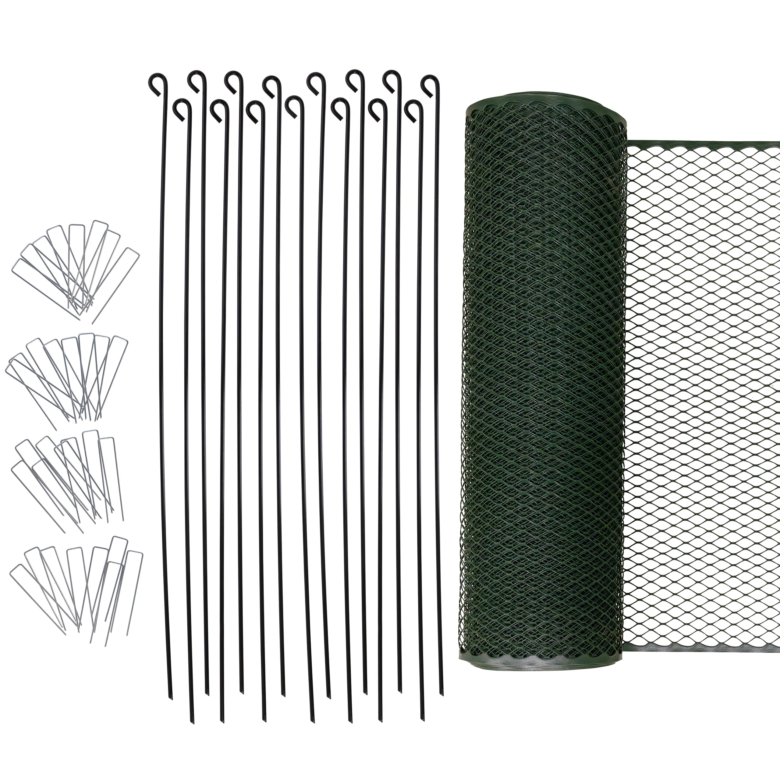 Kerbl Hobbyfarming Universalzaun MultiFence, Geflügelzaun, Hühnerzaun, 25m x 90cm, Kunststoff, Geflügel, Hühner, mobiler Zaun, schnelle Installation