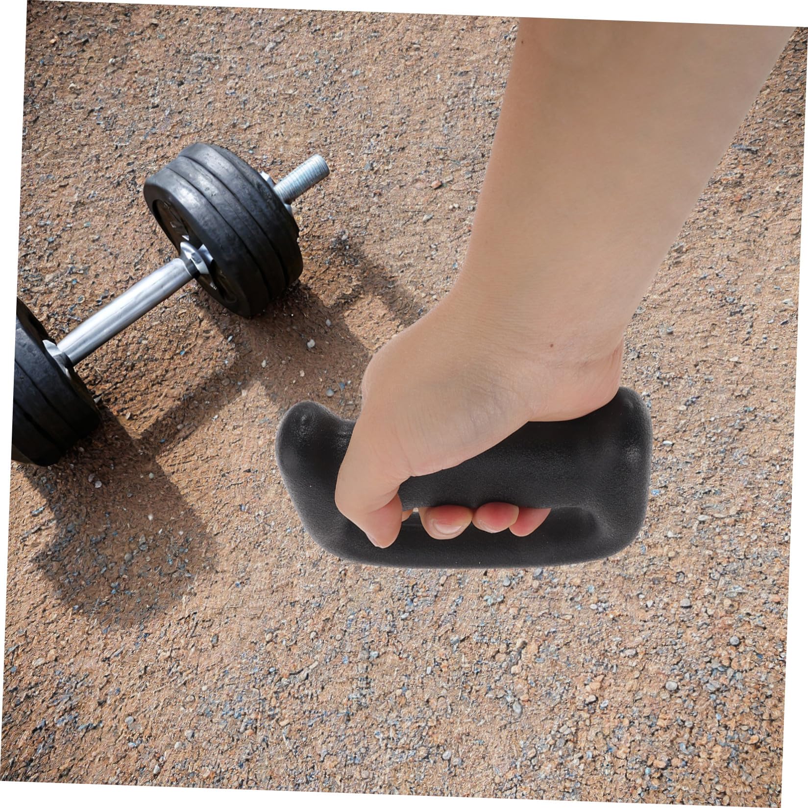 Healeved Manubrio Ergonomico Forma di Mano con Impugnatura per Allenamento Fitness per Esercizi di Forza e Tonificazione Muscolare