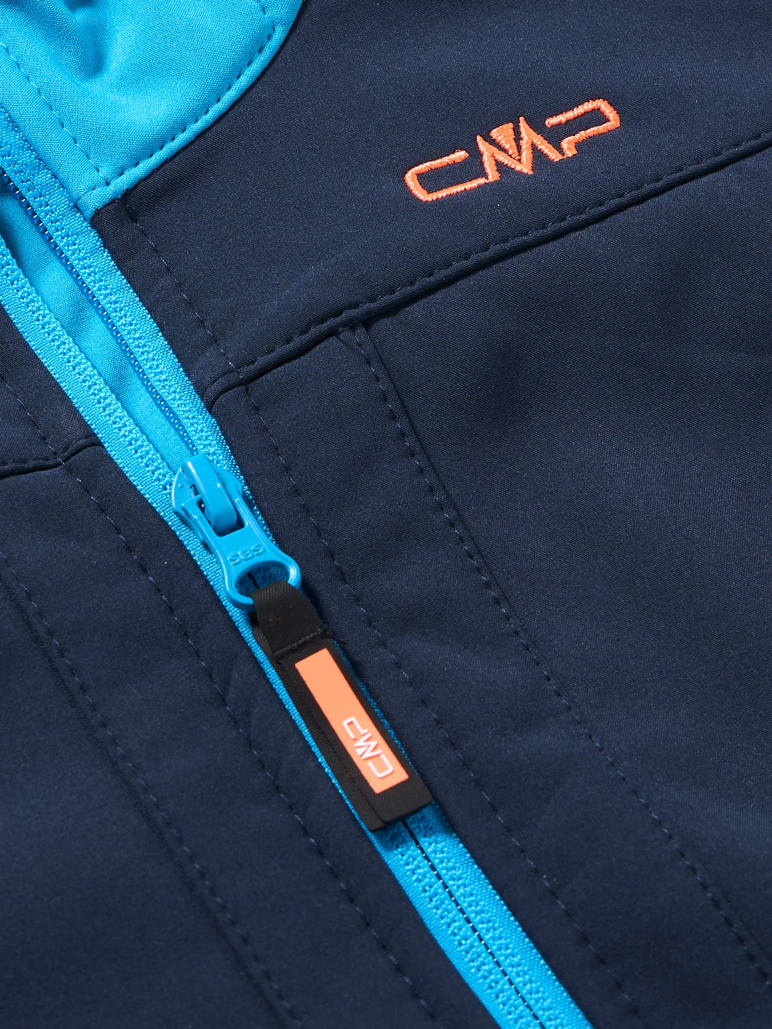 CMP Jungen Softshell' Kapuzen Jacke 140 B. Blaue Donau - 3