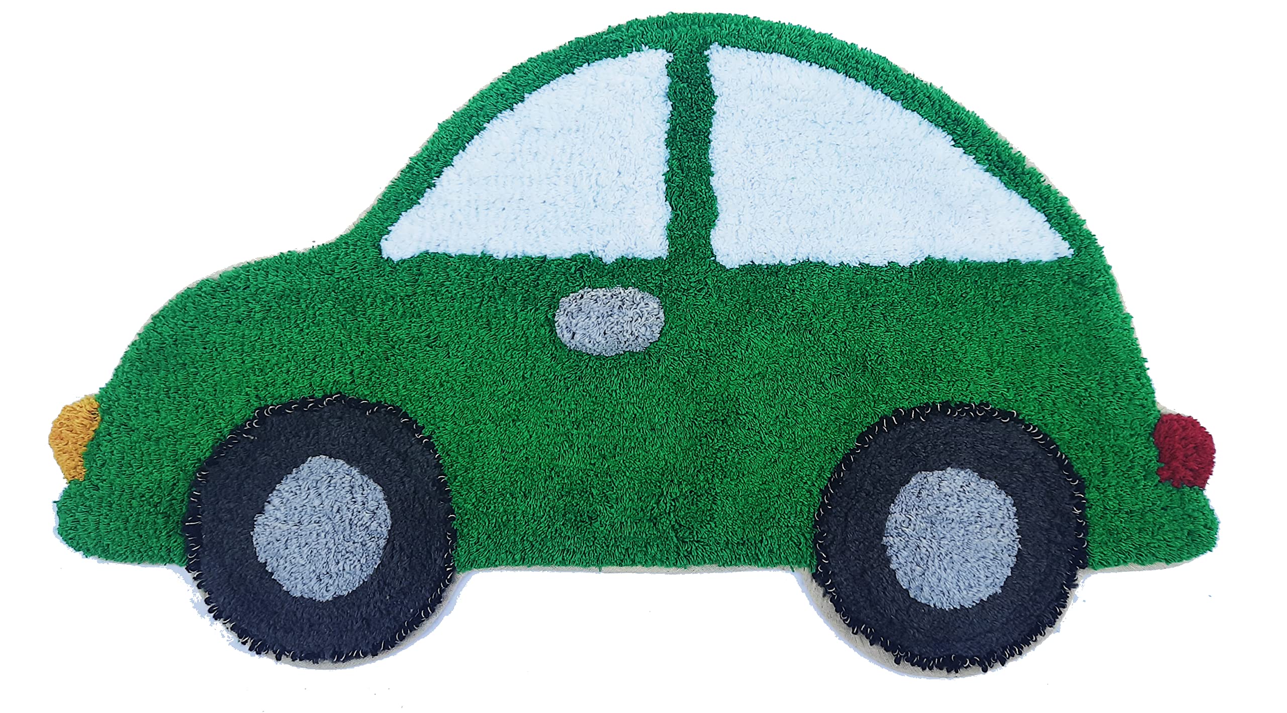Cotton Tufted Car Shaped Kids Bath Mat with Latex Back 40x72 CM-image-47