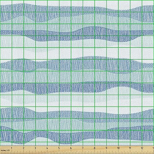 Vista 92 de Ambesonne - Tela multicolor impresa digital por The Yard