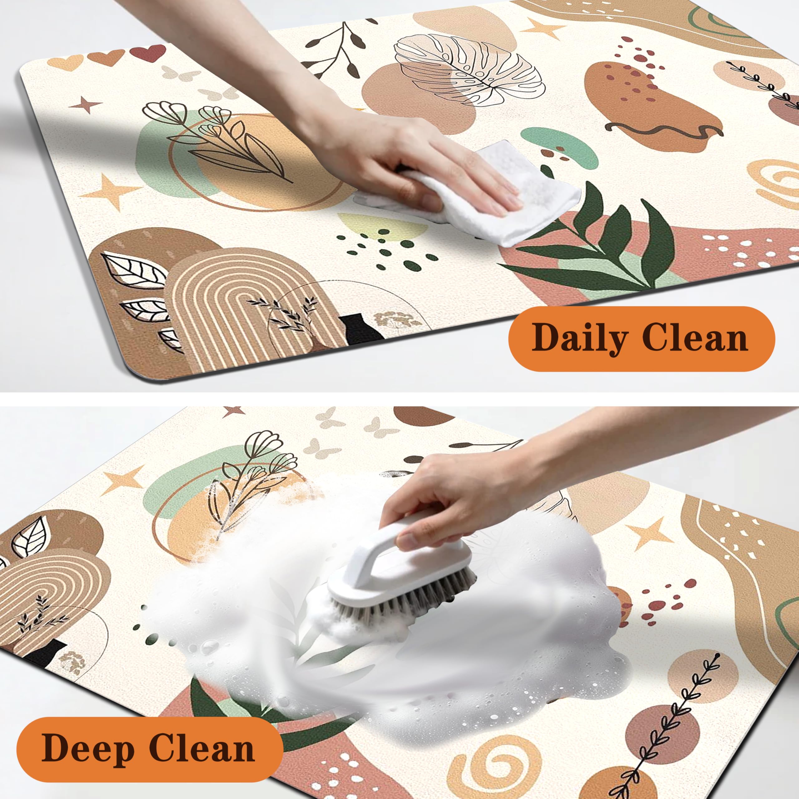 Tapis d'alimentation pour animaux de compagnie, tapis imperméable pour chien pour nourriture et eau, séchage rapide, antidérapant pour gamelles de chat