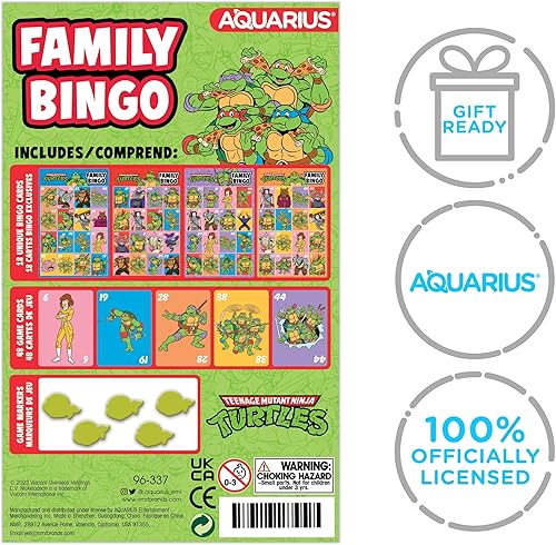 Miniatura 7 de Aquarius Teenage Mutant Ninja Turtles - Divertido juego de fiesta familiar para niños, adolescentes y adultos - Entretenido regalo familiar para la