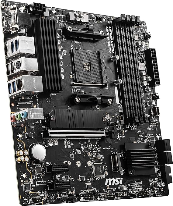MSI B550M PRO-VDH AM4 DDR4 4400(OC) HDMI DP VGA M.2 USB3.2 MATX Motherboard