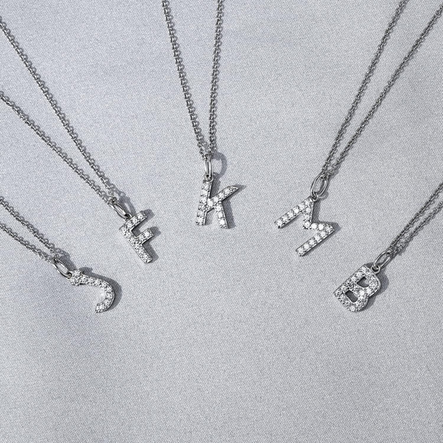 Amazon Essentials Platinum Plated Sterling Silver Infinite Elements Cubic Zirconia Initial Pendant Necklace, (previously Amazon Collection) - Image 9