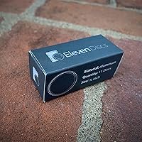 Vista 2 de Eleven Discs Discos de aluminio de ¾ pulgadas para cuadernos de disco (champán, juego de 11)