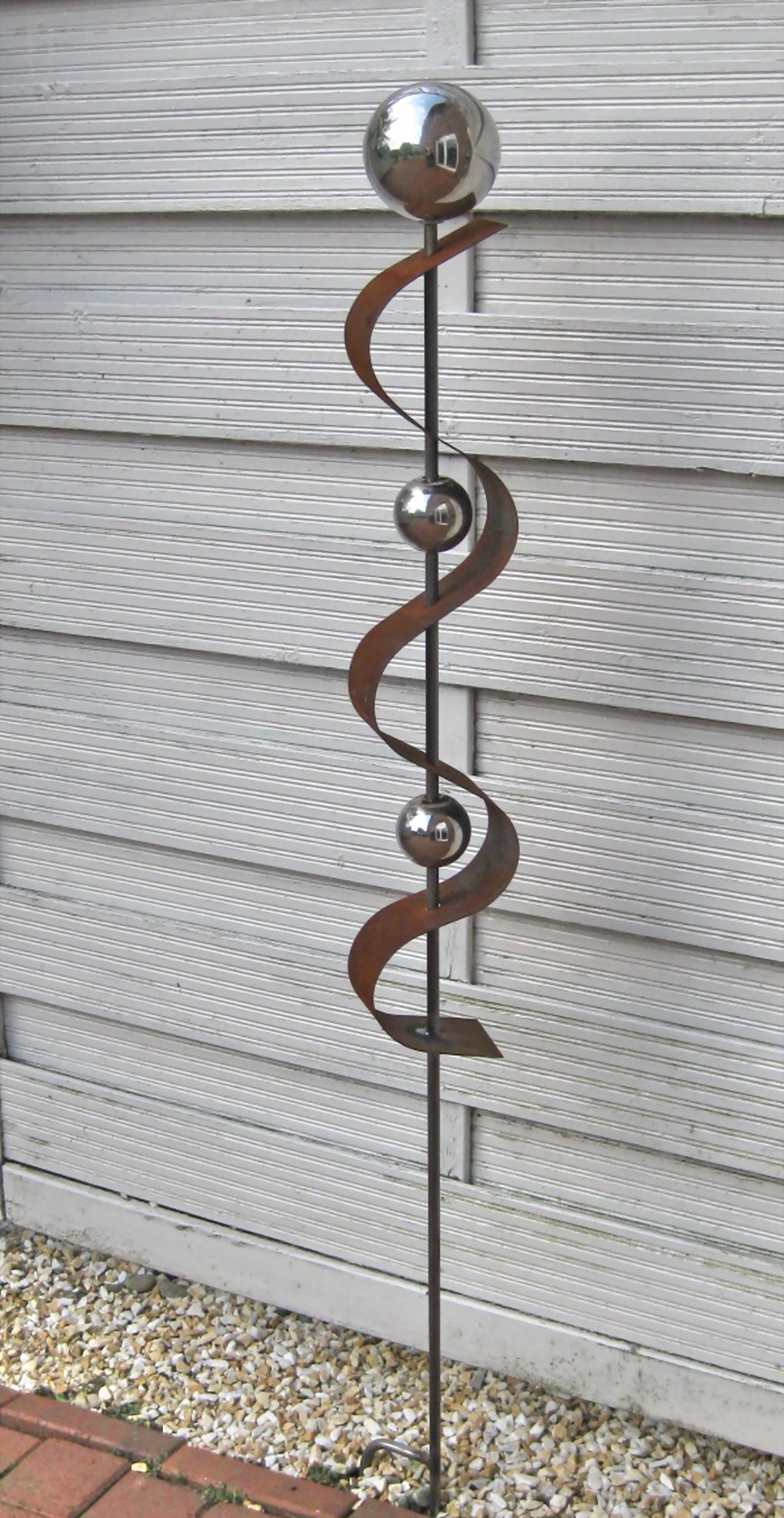 Generisch Gartenstecker ST100 Rost Skulptur Rostdeko Edelrost Roststeelen Deko Garten