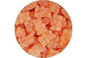 The Hampton Candy Company Mimosa Sour Gummy Bears: Refreshing Non-Alcoholic Orange Delight