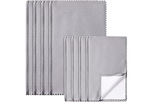 8-Piece Silverware Polishing Cloth Set for Pristine Shine