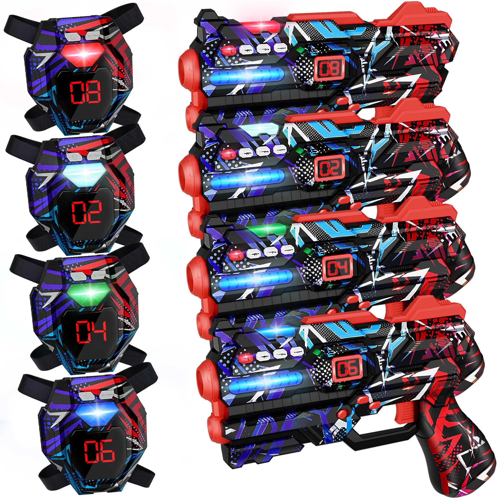 IVOXEX Laser Tag Guns Set of 4