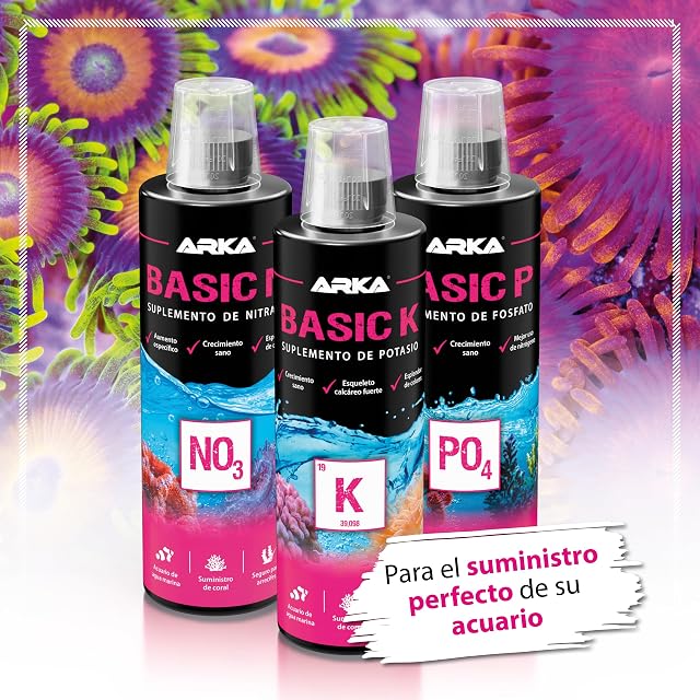 Foto 6 de 6 de ARKA Basic N - 473 ml - Aditivo de nitrato para acuarios Marinos para el Aumento selectivo del Valor de NO3…