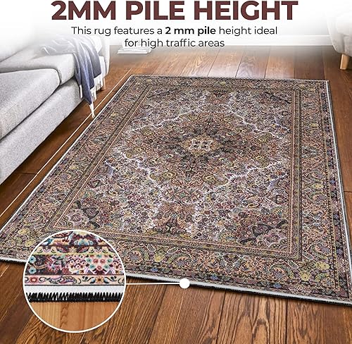 Miniatura 4 de Superior Alfombra de área grande para interiores, parte trasera de algodón, para niños o mascotas, entrada, sala de estar, cocina, dormitorio,