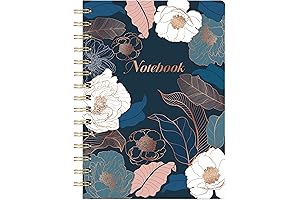 Premium 8.5" x 6.4" Spiral Markings Notebook: College Ruled, Thick Paper, &...