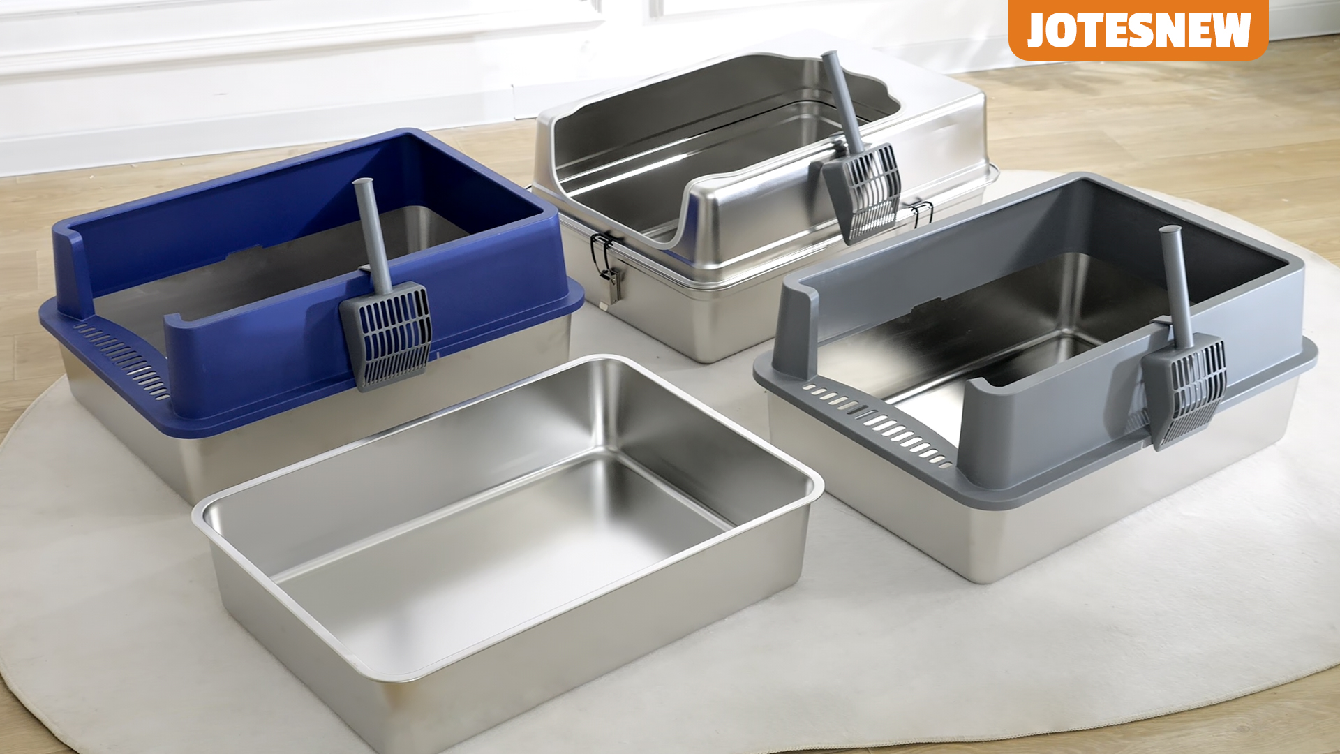 Amazon.com: Jotesnew 2 Pack XXXL Stainless Steel Litter Box,28