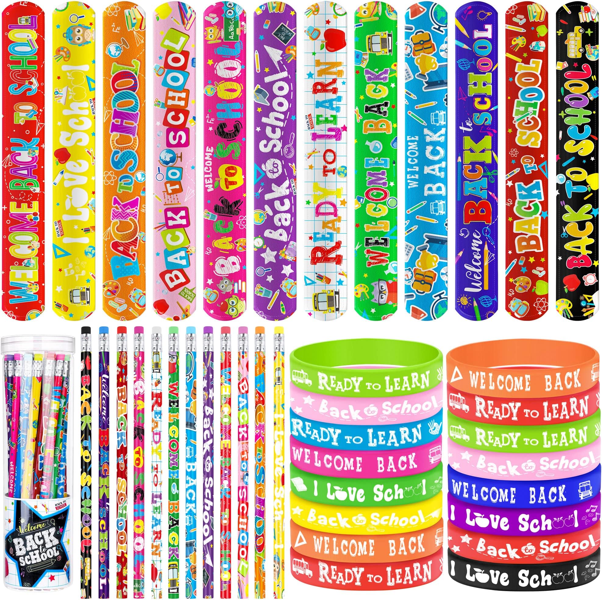 Lenwen 36 Pcs Back to School Bracelets First Day