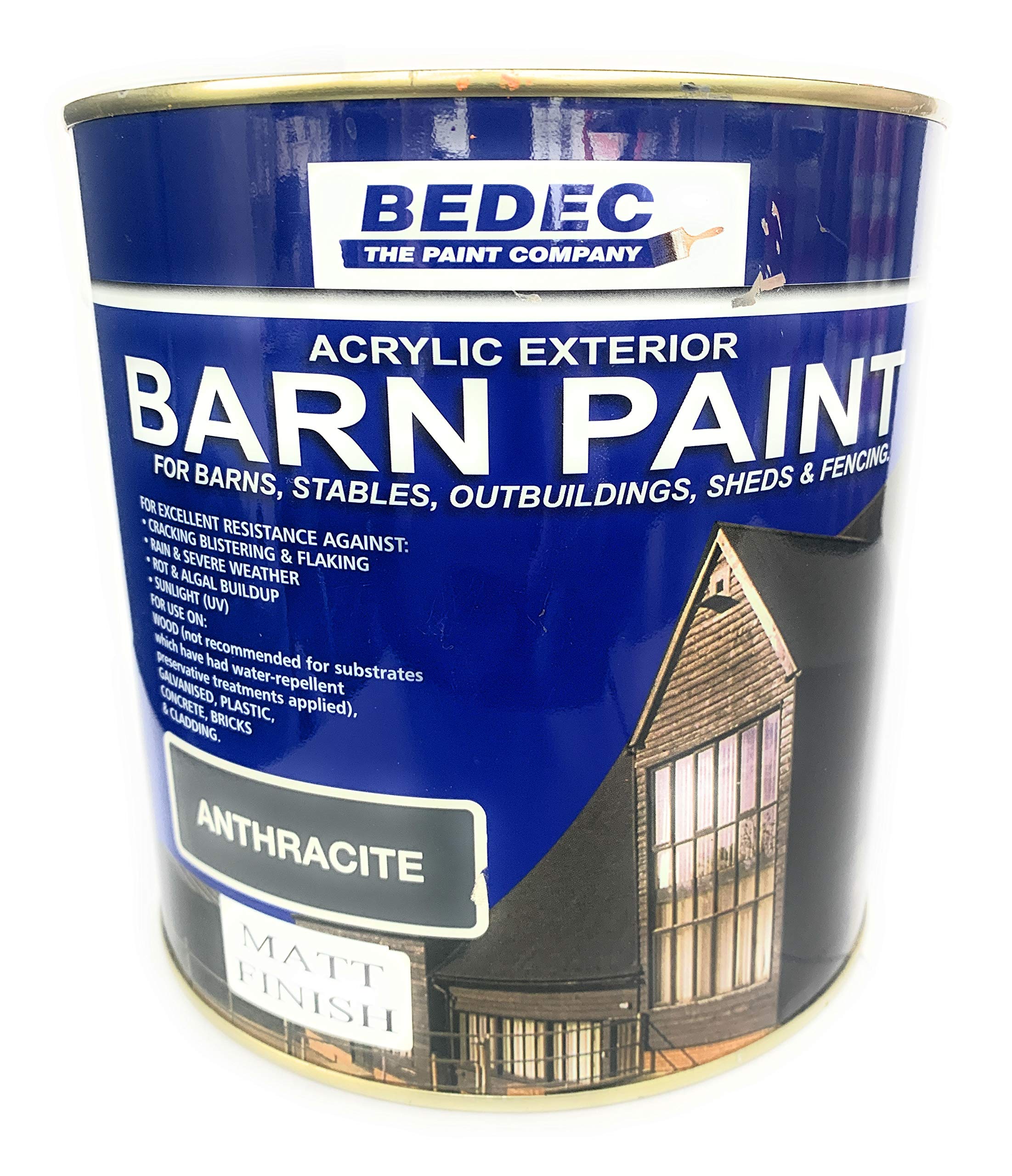 Bedec Barn Paint Matt 2.5L In Plastic Anthracite