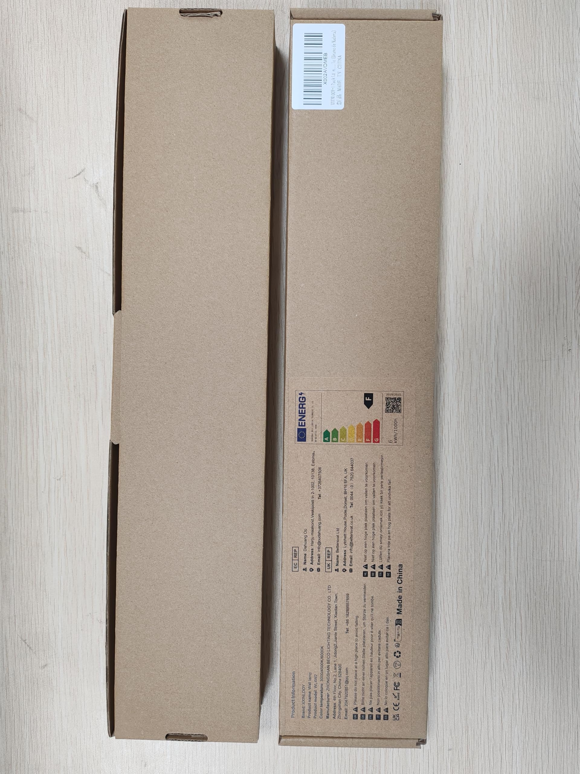Aplique de Pared LED Interior 24W Aluminio 3 CCT 41CM (Amarillo (Grano de Madera)-2)