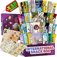 International Snack Box, Unique Experience with Universal Exotic Candies and Treats from around the World, Gift-Ready Foreign Foods in Packages Inspired by European, Japanese and Korean Cultures