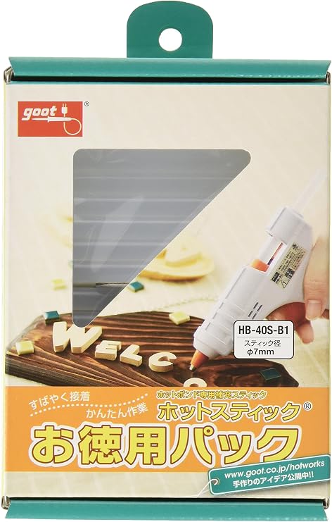Goot Hot Stick φ7mm×100mm Transparent 300g Pack HB-40S-B1
