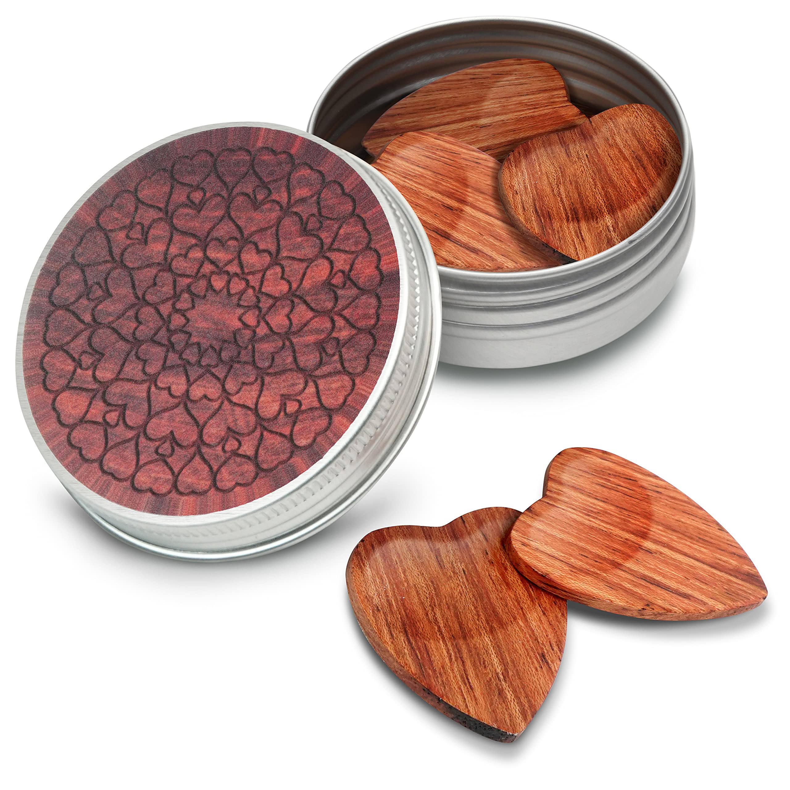 Buy TimbreGear HandCrafted Genuine Rosewood Heart Guitar Picks Best