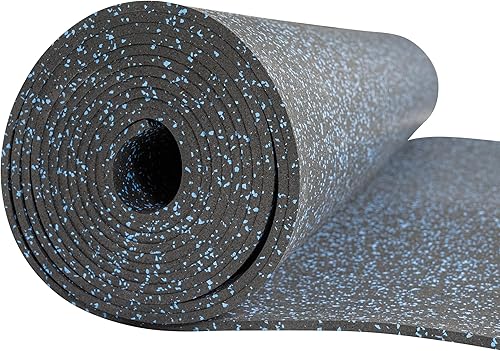 Miniatura 6 de Playsafer Genaflex - Esterilla de goma para piso de gimnasio, rollo de piso protector comercial para gimnasio de alta resistencia - 8mm de espesor