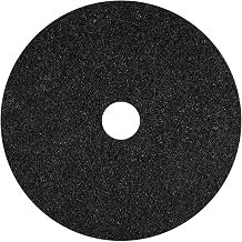 Americo Black Strip Stripping Floor Pad, 16" Diameter, 3.25" Center Hole, 5 Pads/Case, Made of 100% Recycled Content, USA Made