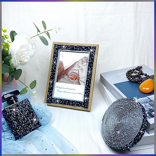 Miniatura 4 de Nubarssy Cinta autoadhesiva de resina negra con diamantes de imitación, 4 yardas, cinta de cristal brillante aplicable a bodas, cumpleaños, Navidad,