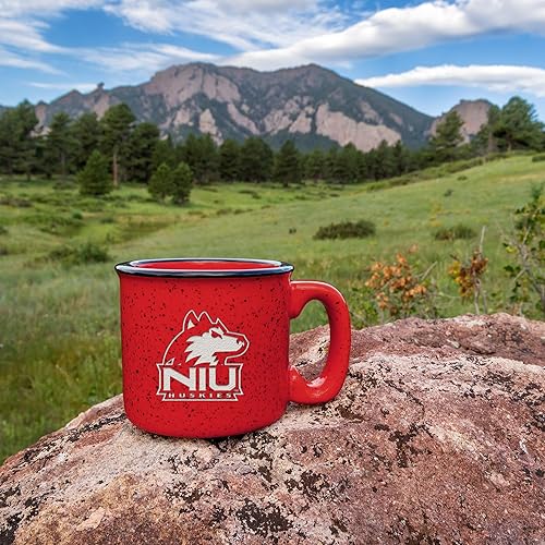 Miniatura 200 de Rico Industries NCAA Utah Utes - Taza de café personalizada de 12 onzas con logotipo grabado con láser profundo, taza de cerámica para acampar con