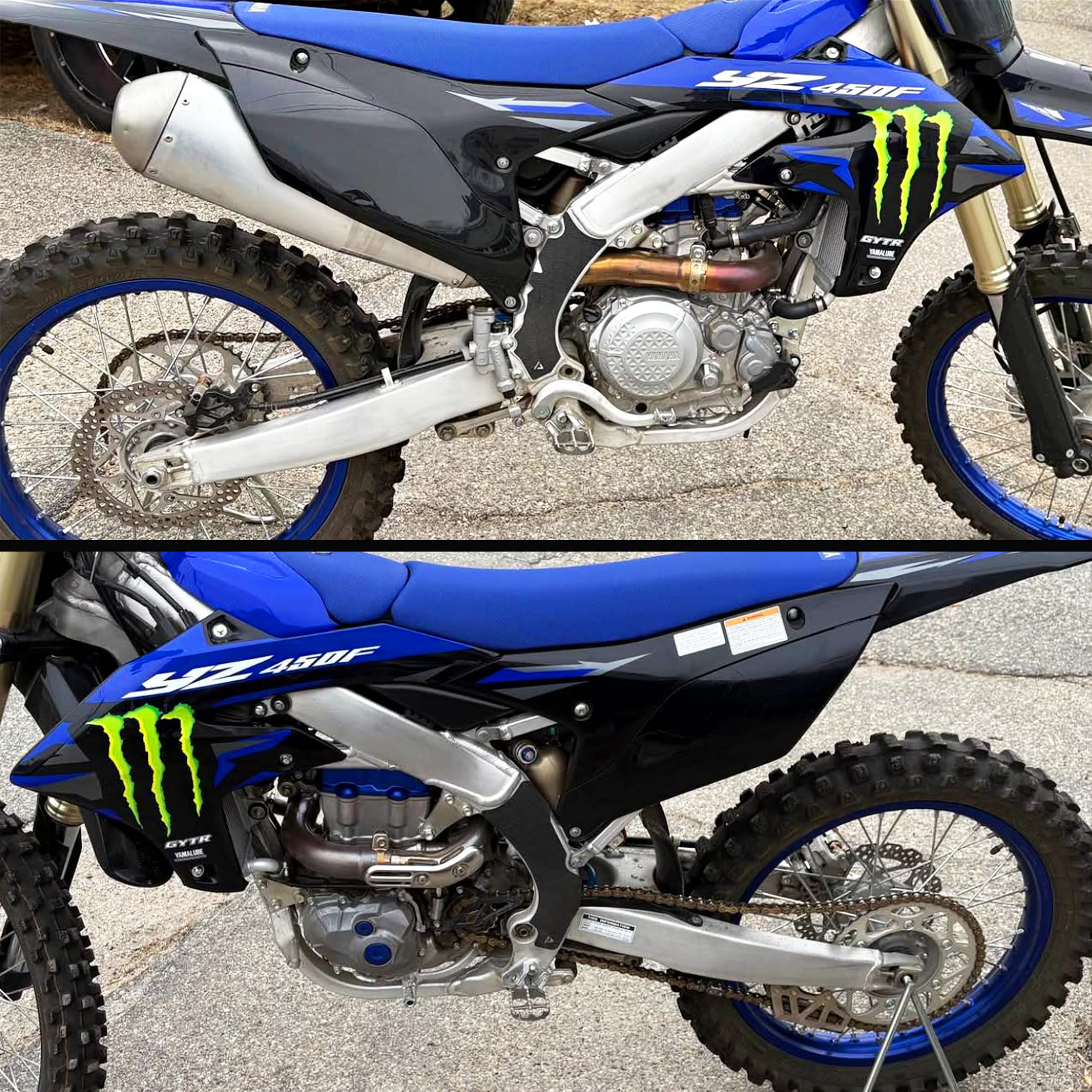 Amazon.com: Yamaha YZ250F YZ450F Rubberized Frame Grip Tape/Guard