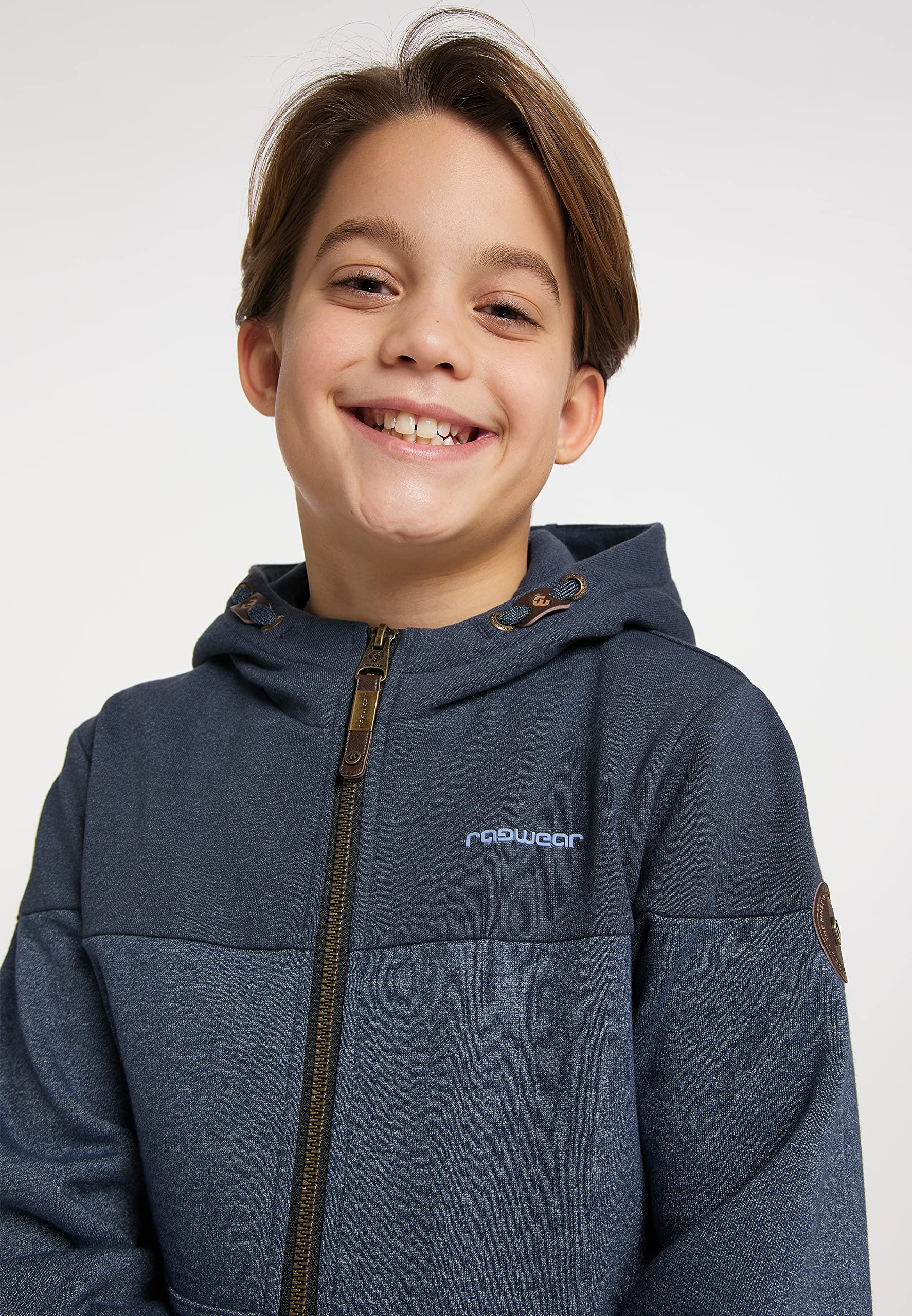 Ragwear Jungen Sweatjacke Lajda Jacke Übergangsjacke Cardigan Kinder Sweater Hoody Kapuzenpullver Baumwoll Outdoorjacke