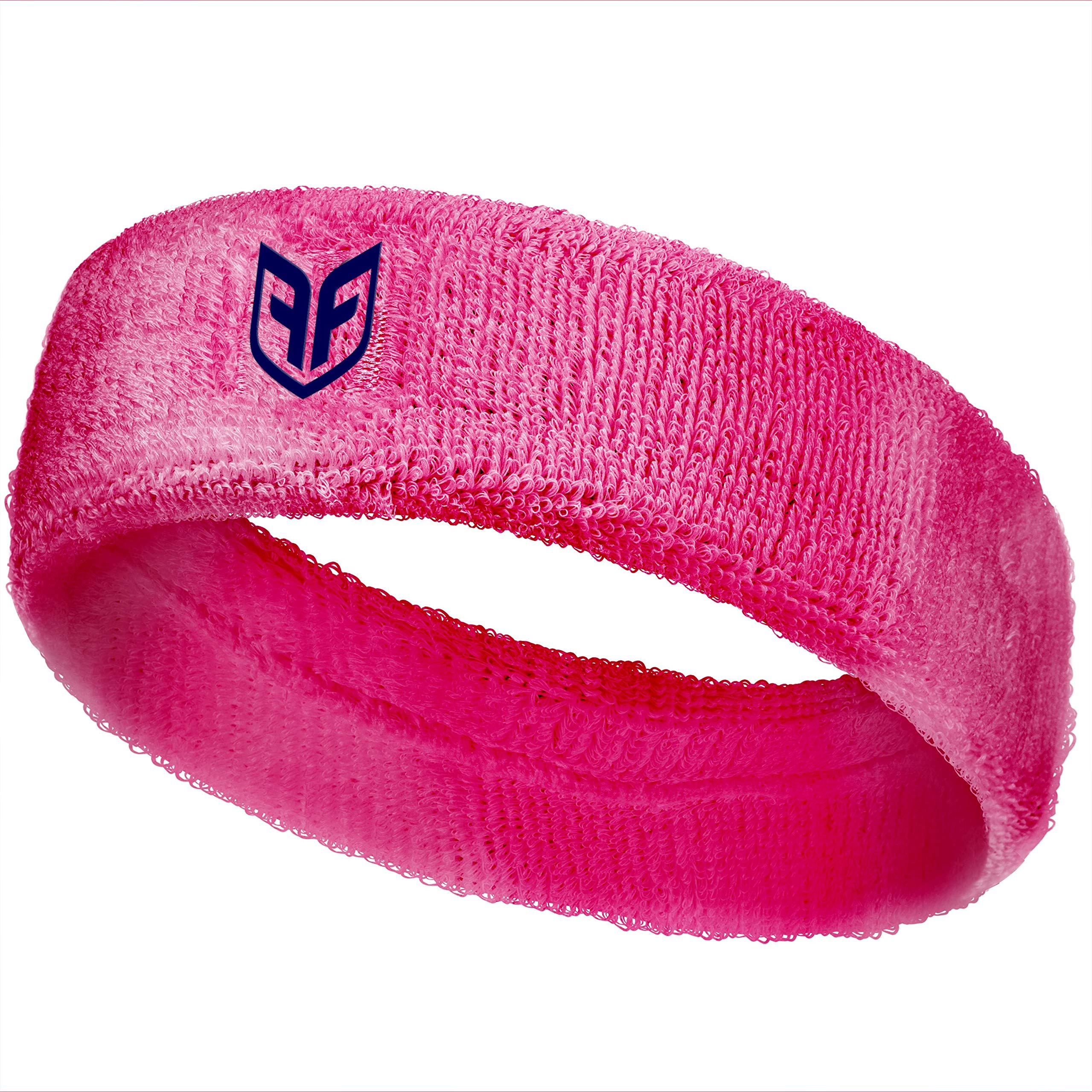 FORCEFIELD® The First Pickleball Protective Sweatband. Designed for All Ages and Skill Levels Men & Women. Lightweight, Comfortable & Reversible Plus Safety Certified Protection. Pink Medium