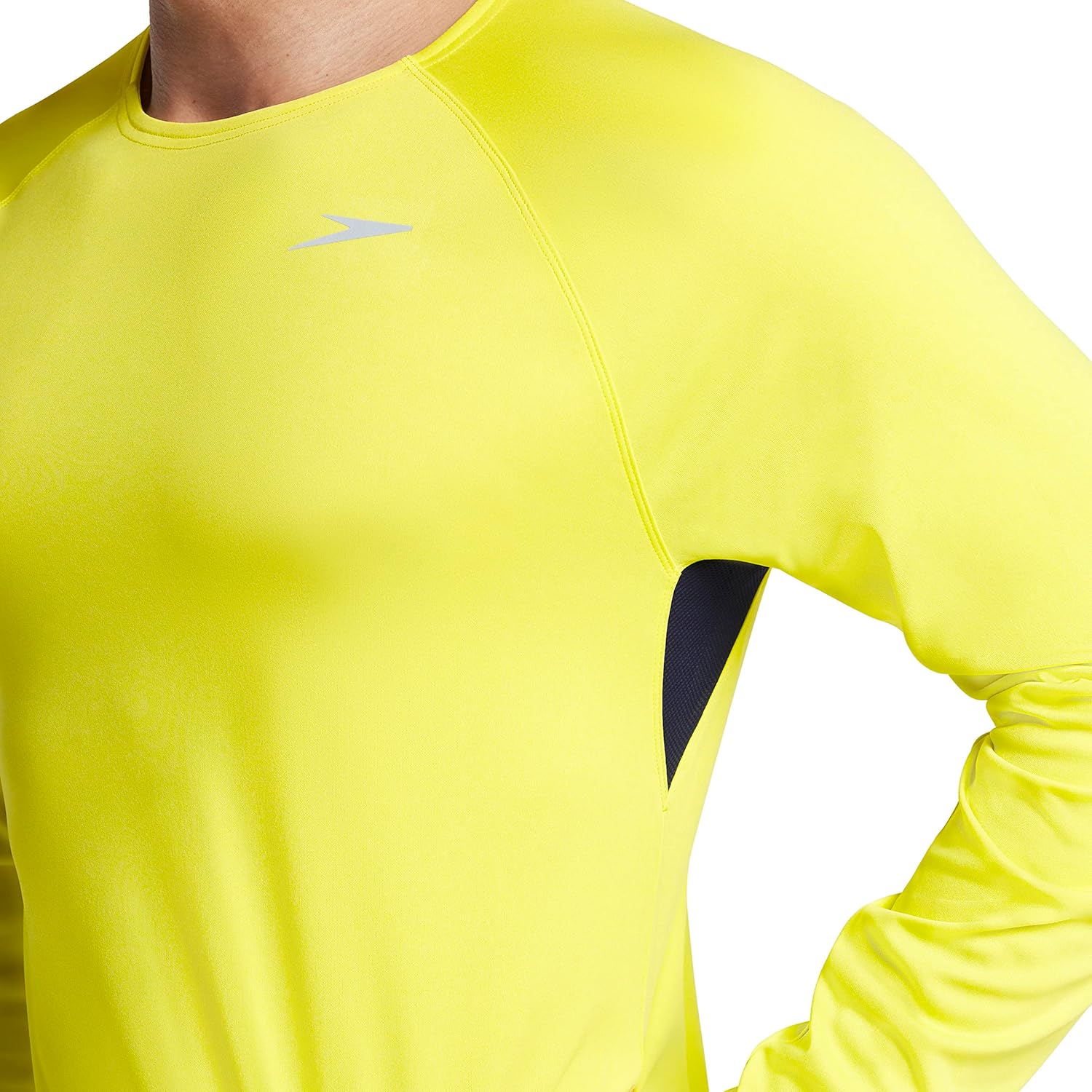 Speedo Men's UV Swim Shirt Basic Easy Long Sleeve Regular Fit