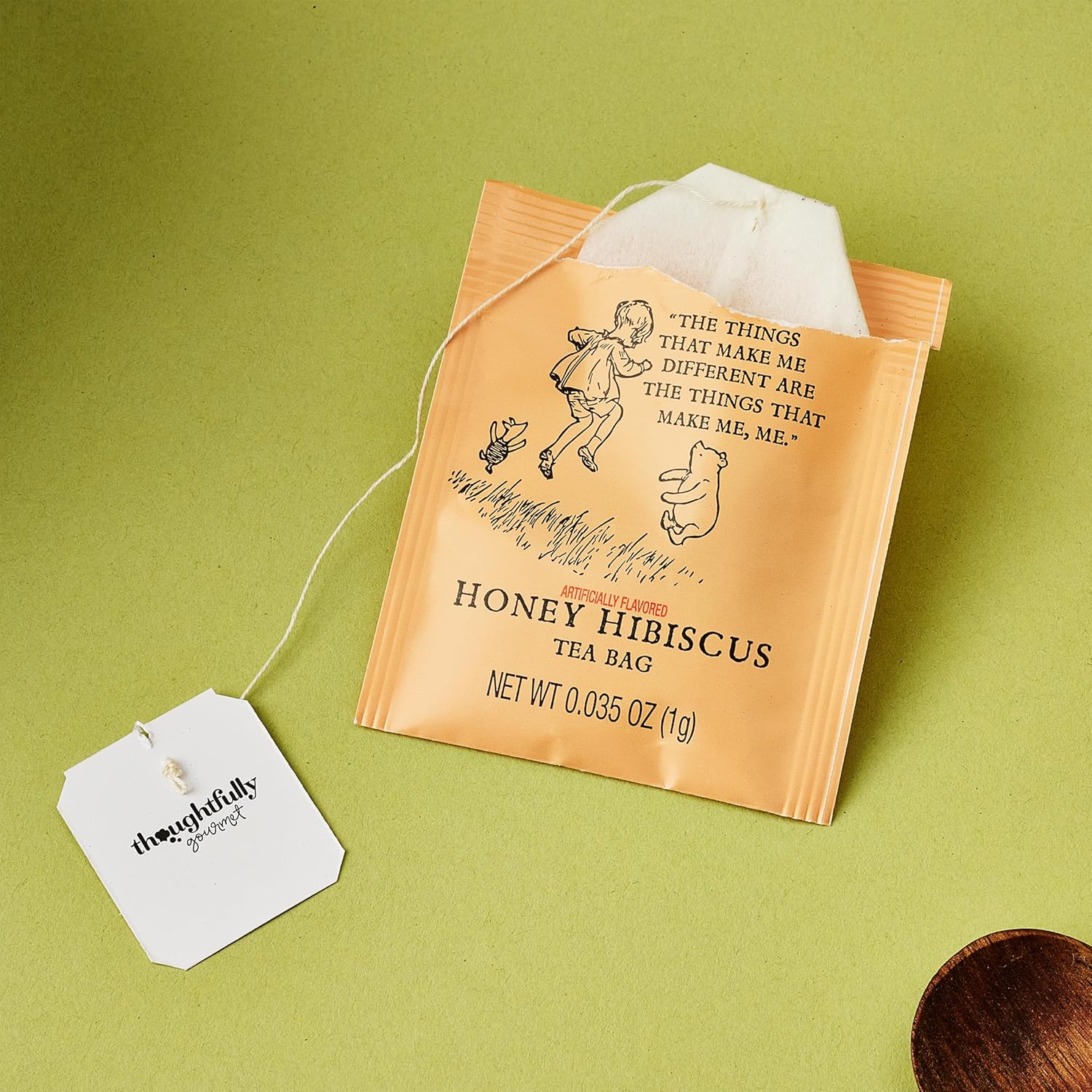 Thoughtfully, Classic Winnie-the Pooh Tea Collection Gift Set, Includes 60 Premium Tea Bags with Nostalgic Quotes from A.A. Milne, 6 Flavors, Cozy Literary Tea Gift