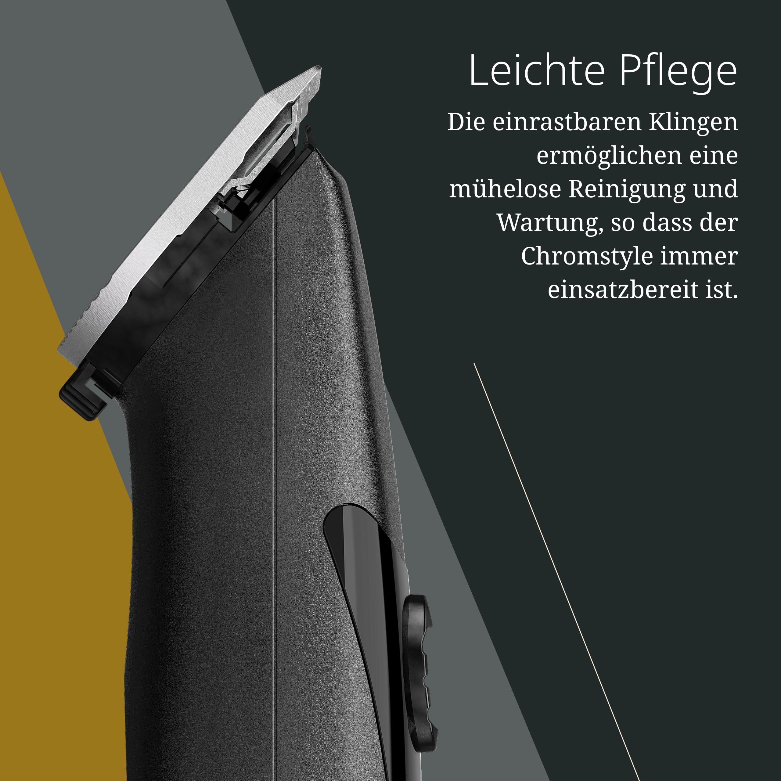 Wahl Chromstyle, Kabellose Haarschneidemaschine, bis zu 90 Minuten Laufzeit | Kabelloser Clipper mit abnehmbaren Klingen, 0,7-3 mm, chipgesteuerter Motor, 90 Minuten Laufzeit, Li-Ion-Akku, nur 290 g