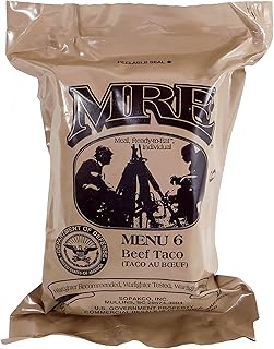 Western Frontier MRE (Meals Ready-to-Eat) Select Your Meal, Genuine US Military Surplus Meals (Beef Taco (28))