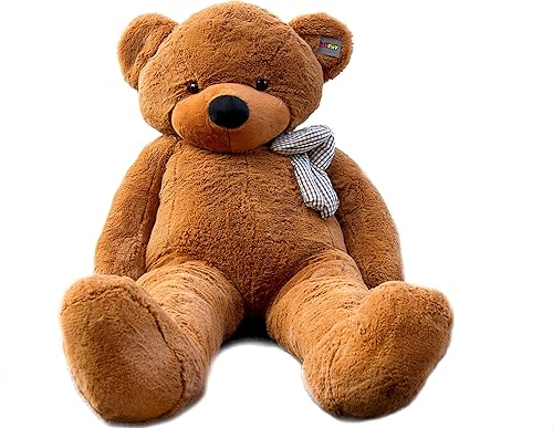 Miniatura 2 de Joyfay - Oso de peluche gigante de 78 pulgadas color marrón oscuro regalo de San Valentín