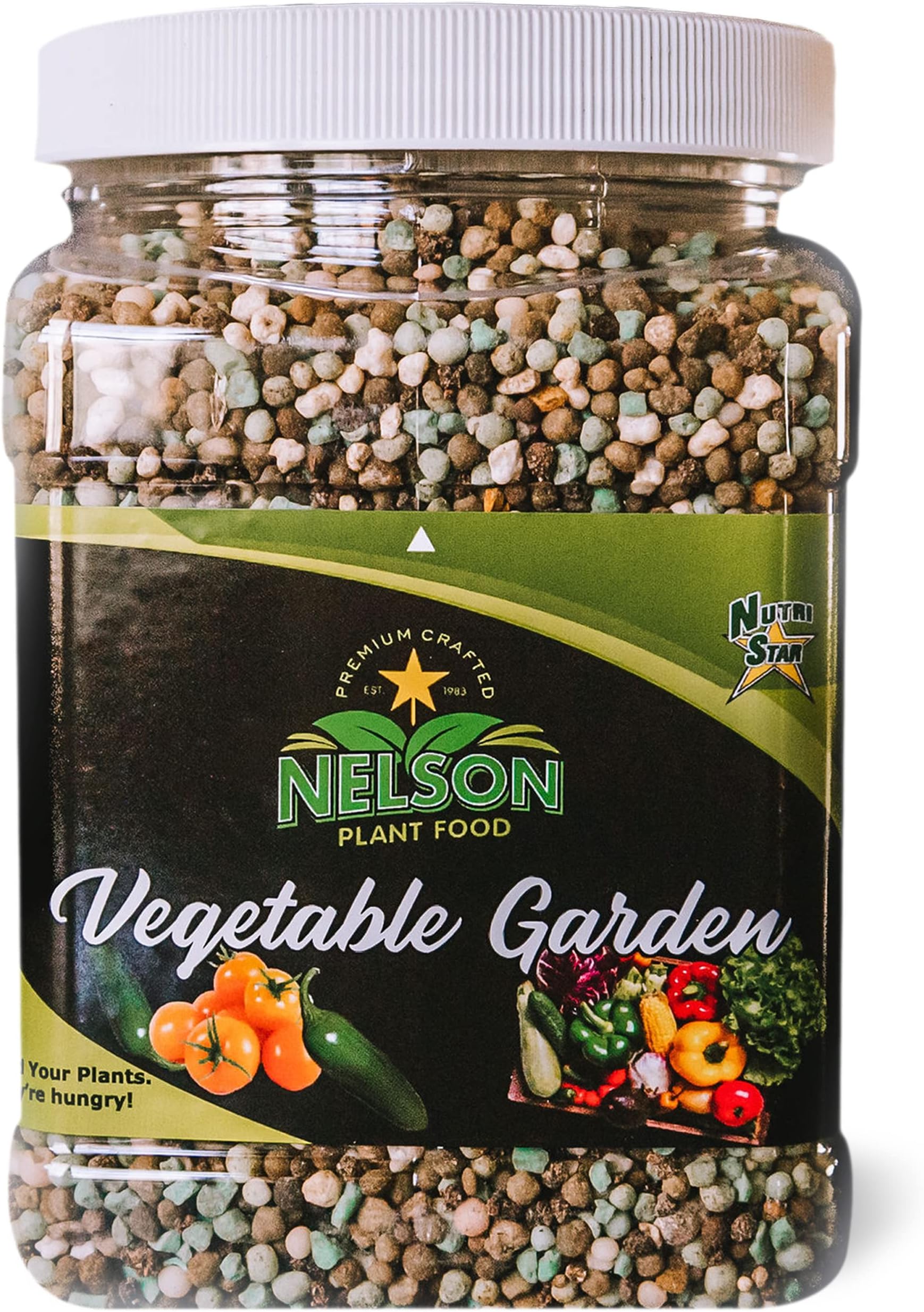 Nelson - All Vegetable Garden Plant Food, Granular Fertilizer, Multi-Purpose High Calcium Phosphorus Micronutrients for In-Ground, Gardens, Containers, & Greenhouses, NutriStar 12-14-11 (2 lb.)