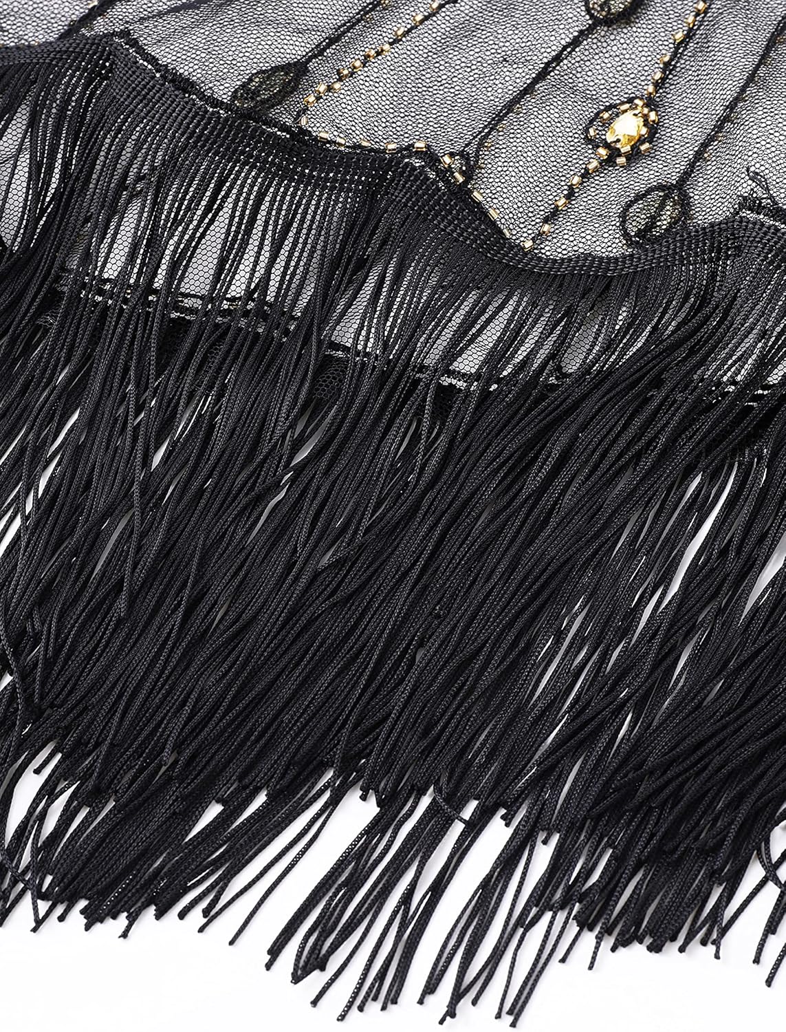 BABEYOND Sequin Beaded Shawl Wrap 1920s Evening Cape Shawl Gatsby for Evening Dresses Wedding Party - Image 6