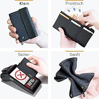 GUGGIARI Slim Wallet RFID védelemmel, bankkártyatartó, pénztárca férfiaknak és nőknek 5