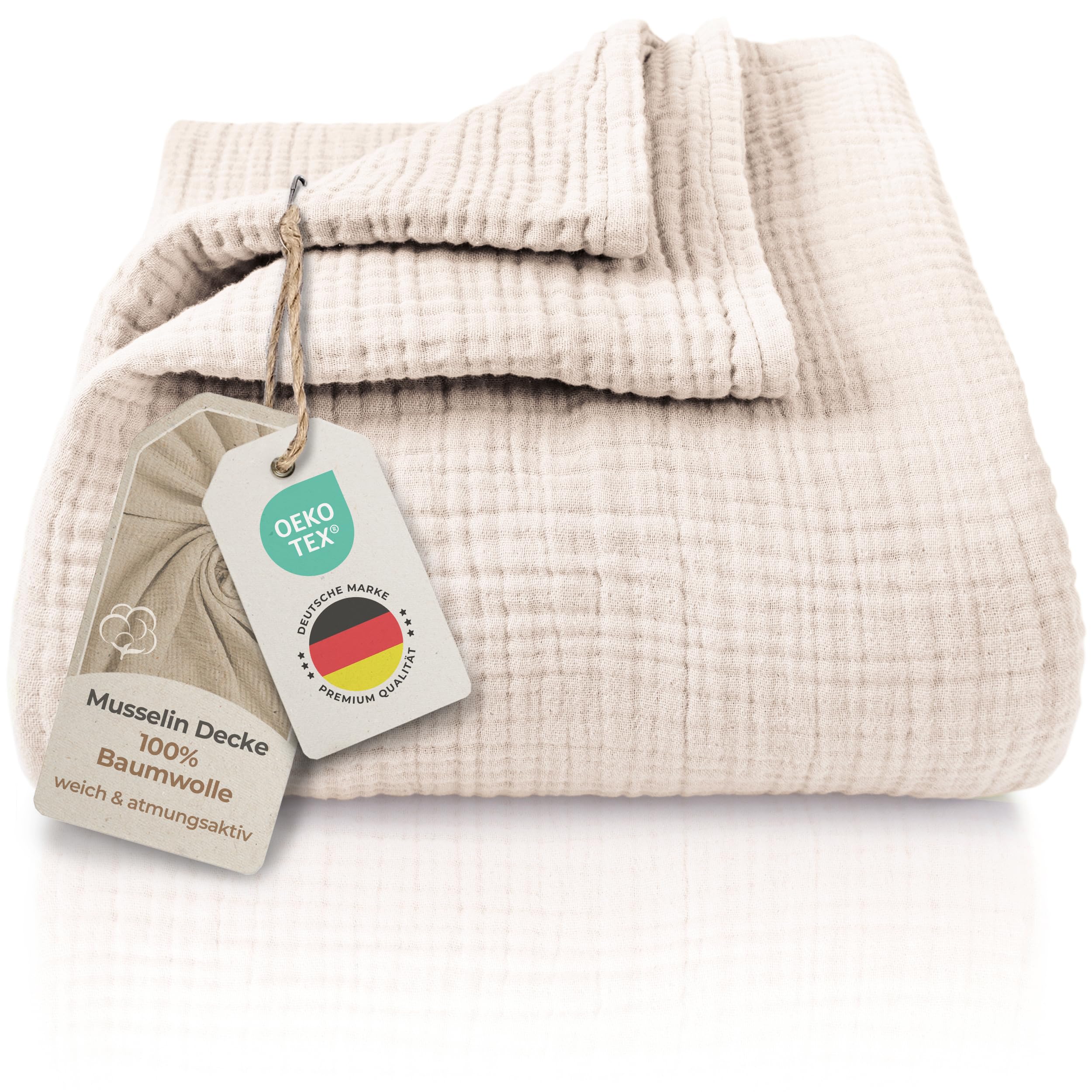 Copriletto Cotone 220x240 Cm Oeko-Tex - Reversibile, Tessuto Waffel, Design Urban Loft Sepia - Foto 2