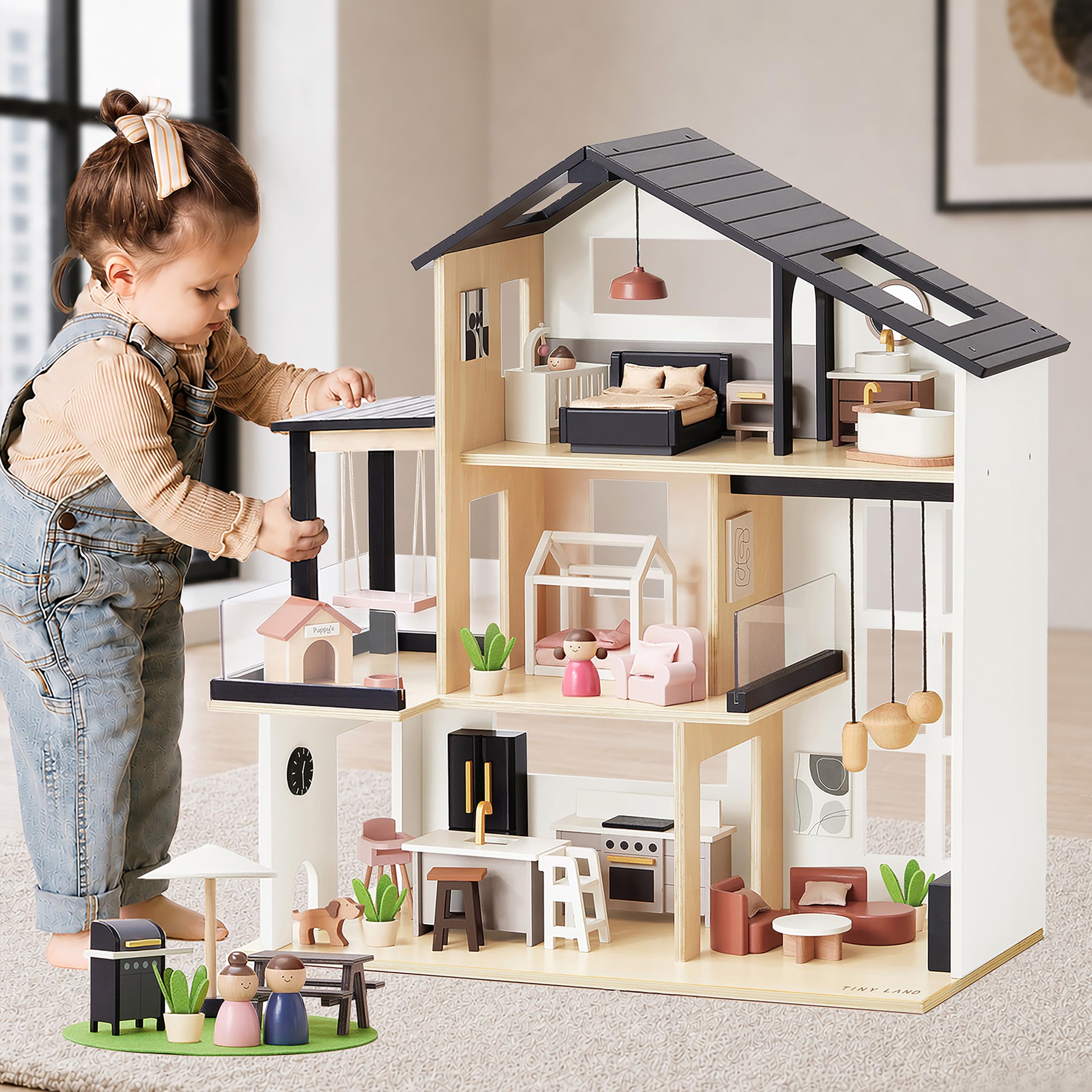 Tiny Land Wooden Doll House