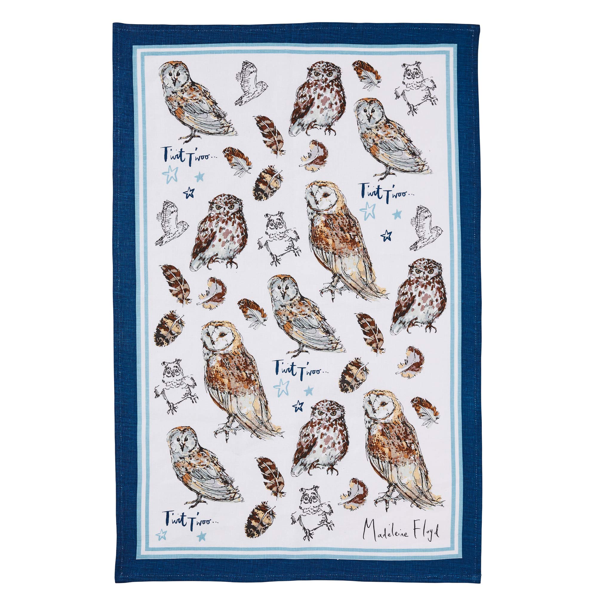 Ulster Weavers Multicolor Mf Owls Cotton Tea Towel,