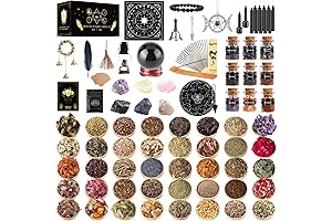 127-Piece Wiccan Witchcraft Supplies Kit for Beginners